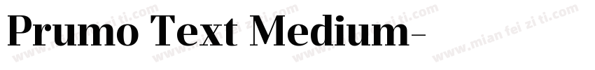 Prumo Text Medium字体转换